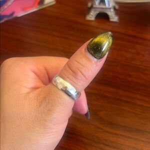 Vintage Sterling Silver Hammered Ring